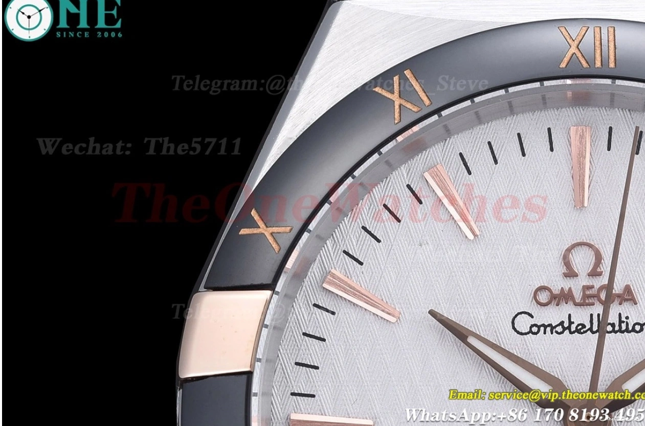 Dial GDF LE 41mm Ceramic Constellation RG White MY8215 0225